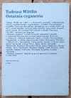 Tadeusz Wittlin • Ostatnia cyganeria