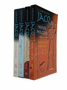 Christian Jacq x4 - Świetlisty kamień | komplet 4 tomów