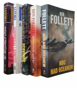 Ken Follett x5 • Kryptonim Kawki - Noc nad oceanem - Uciekinier i inne