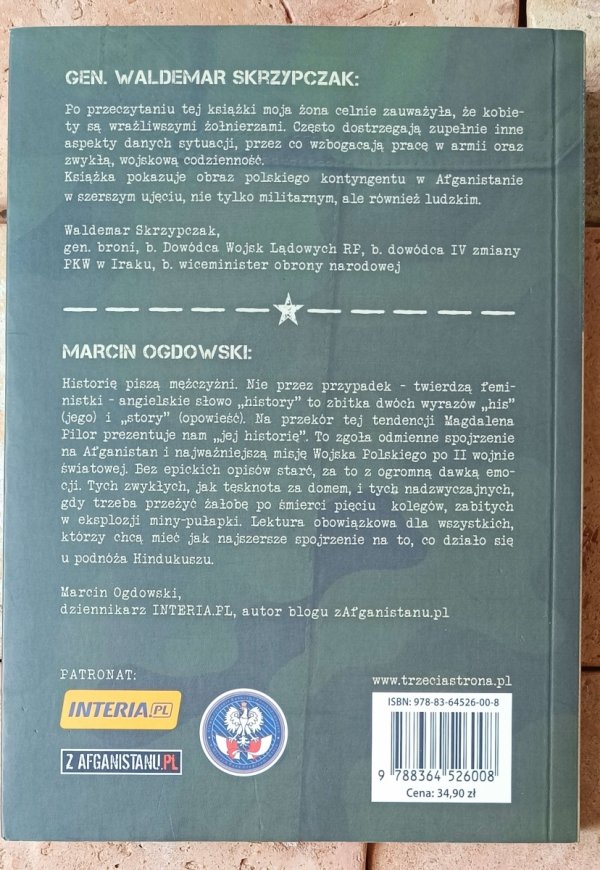 Magdalena Pilor Jej Afganistan - okładka