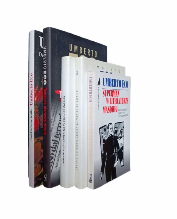 Umberto Eco x5 • Superman w literaturze masowej - Zapiski na pudełku od zapałek - Labirynt świata. Biografia i inna