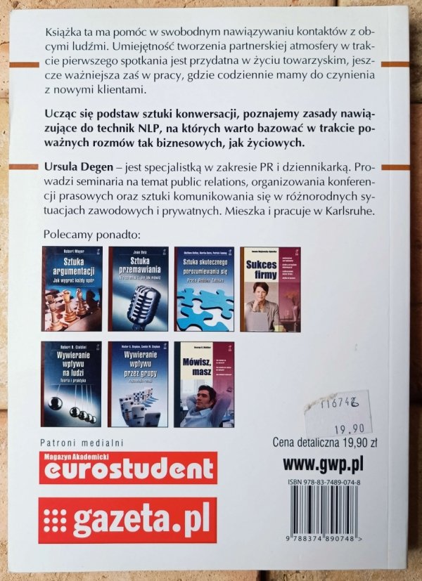 Ursula Degen • Sztuka nawiązywania pierwszego kontaktu - okładka