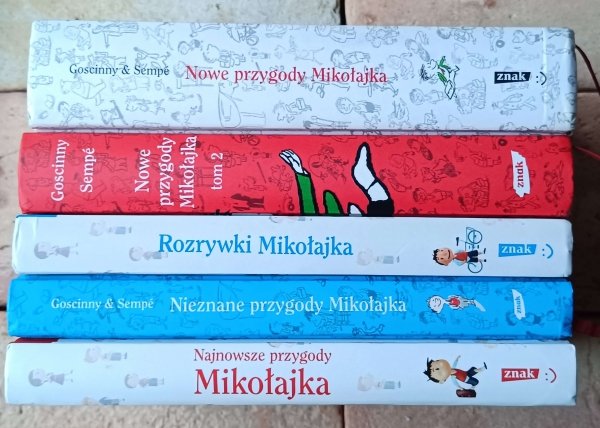 Goscinny, Sempe x5  Nowe 1-2 - Nieznane - Najnowsze przygody Mikołajka - Rozrywki - okładka 