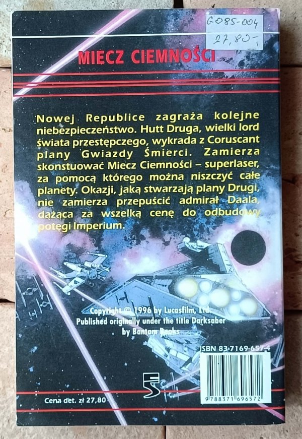 Kevin J. Anderson • Miecz ciemności - okładka