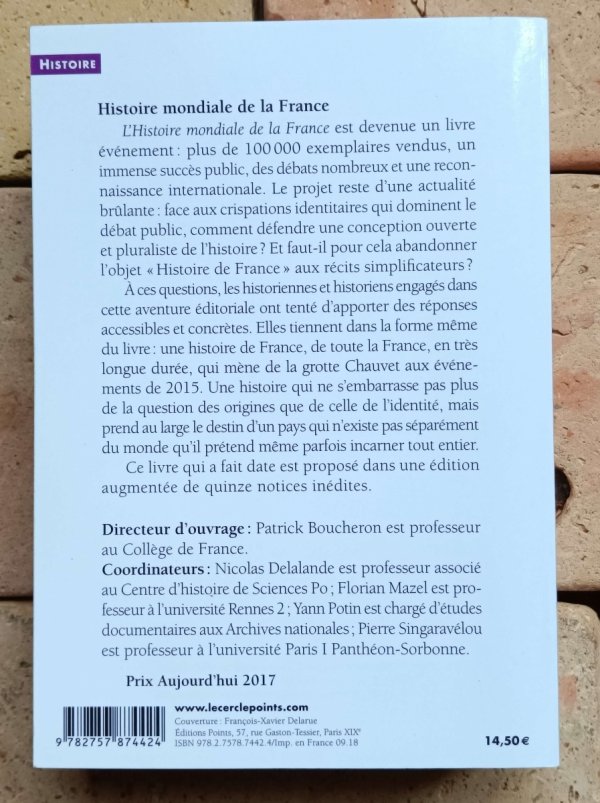 Patrick Boucheron - Histoire mondiale de la France