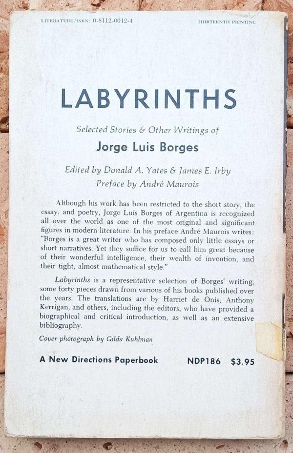 Jorge Luis Borges  Labyrinths. Selected Stories &amp; Other Writings - okładka