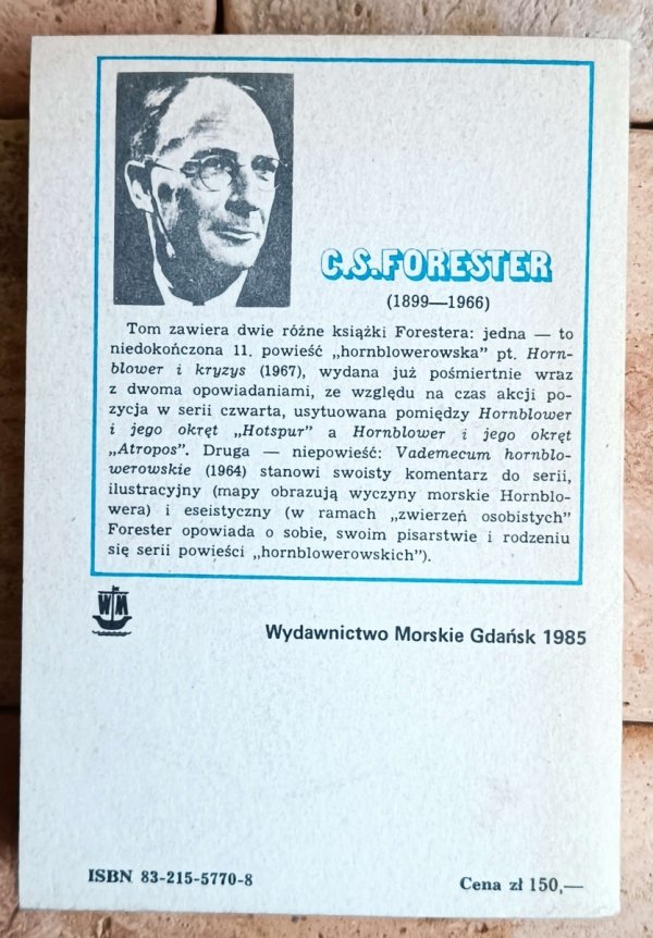 C.S. Forester • Hornblower i kryzys. Vademecum hornblowerowskie - okładka