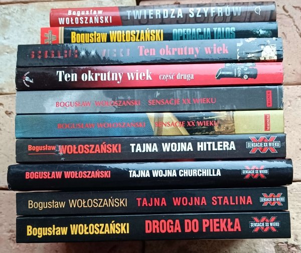 Bogusław Wołoszański zestaw 10 książek - komplet - okładka