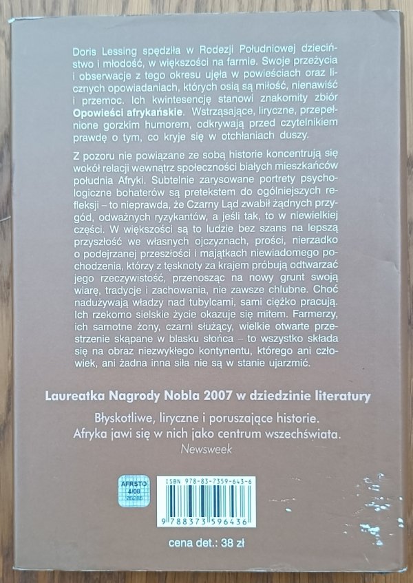 Doris Lessing • Opowieści afrykańskie [Nobel 2007]