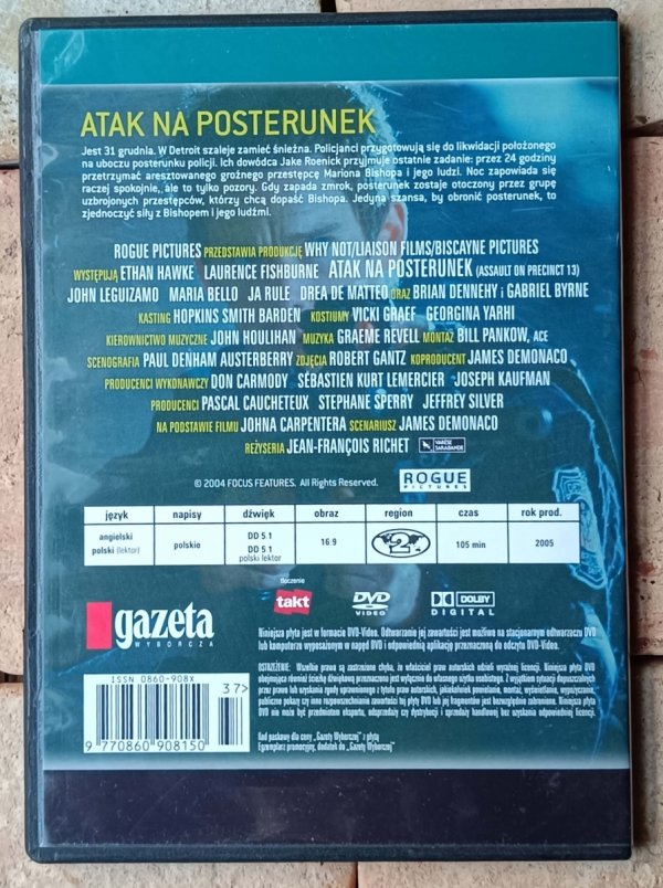Jean Francois Richet • Atak na posterunek• DVD - okładka