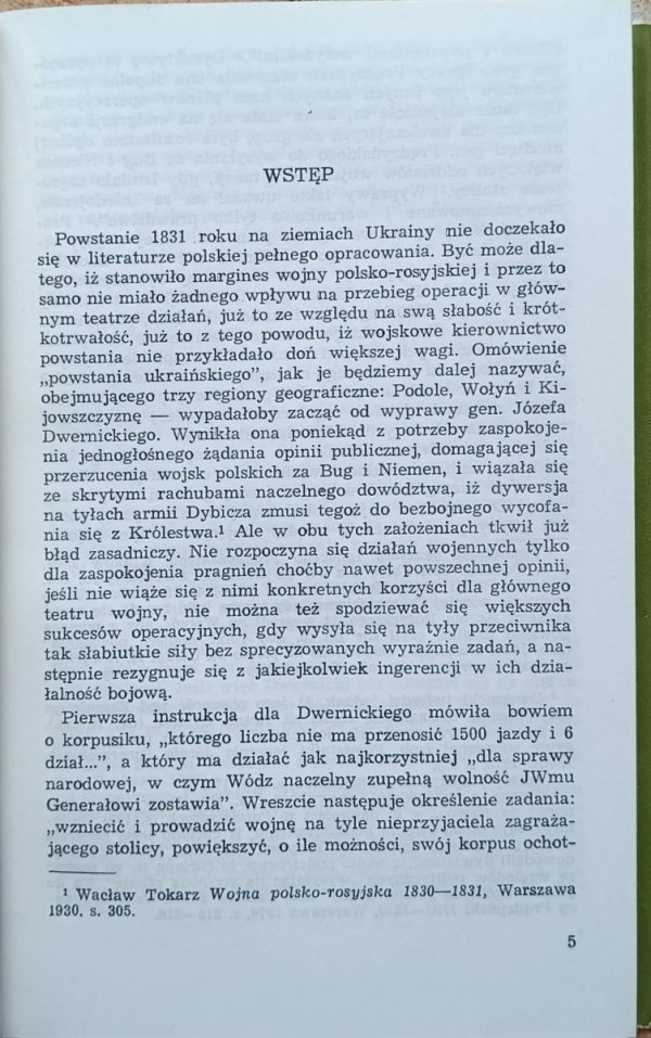 Aleksander Gołyński Pamiętnik podolskiego powstania 1830-1831 roku - wstęp
