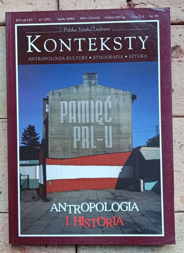 Konteksty 1/2011 (292) - Antropologia i historia