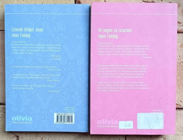 Helen Fielding x2 Dziennik Bridget Jones + W pogoni za rozumem