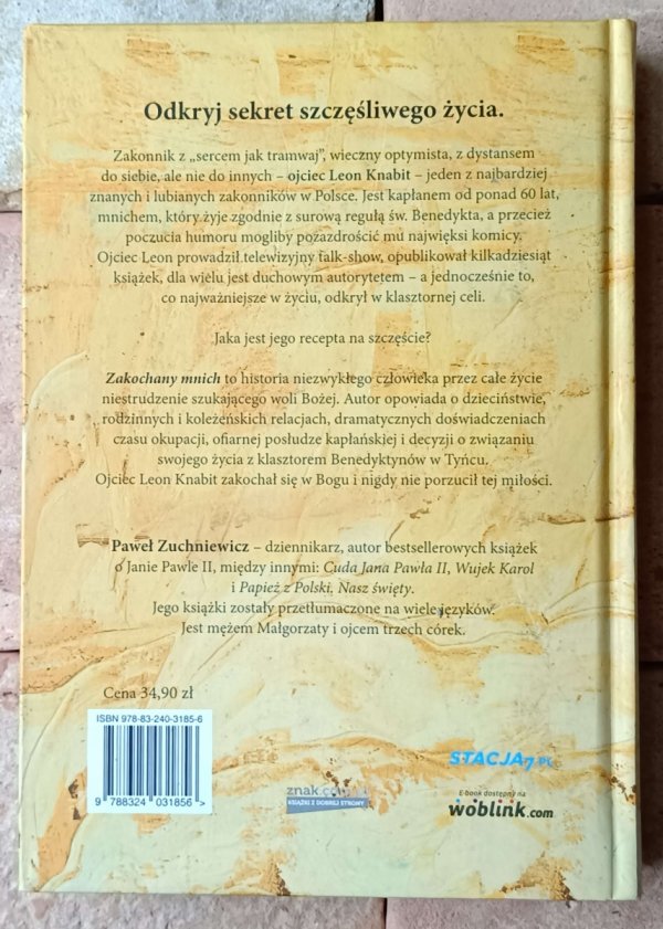 Paweł Zuchniewicz Zakochany mnich. Biografia o. Leona Knabita - okładka