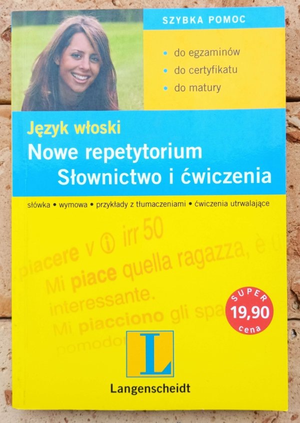 Język włoski Nowe repetytorium. Słownictwo i ćwiczenia - okładka