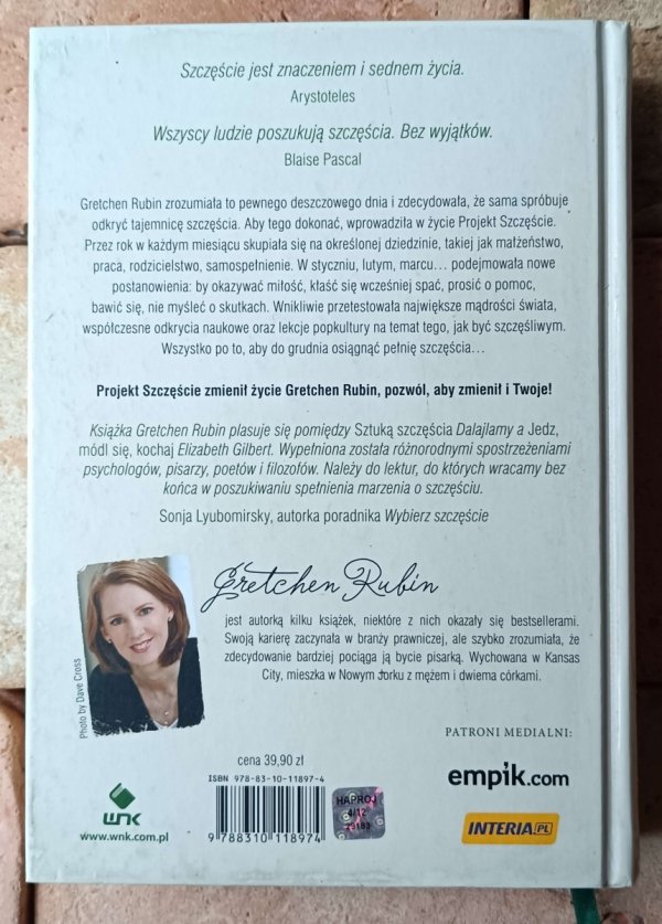 Gretchen Craft Rubin  Projekt Szczęście - okładka