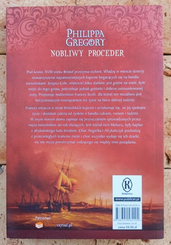 Philippa Gregory Nobliwy proceder - okładka