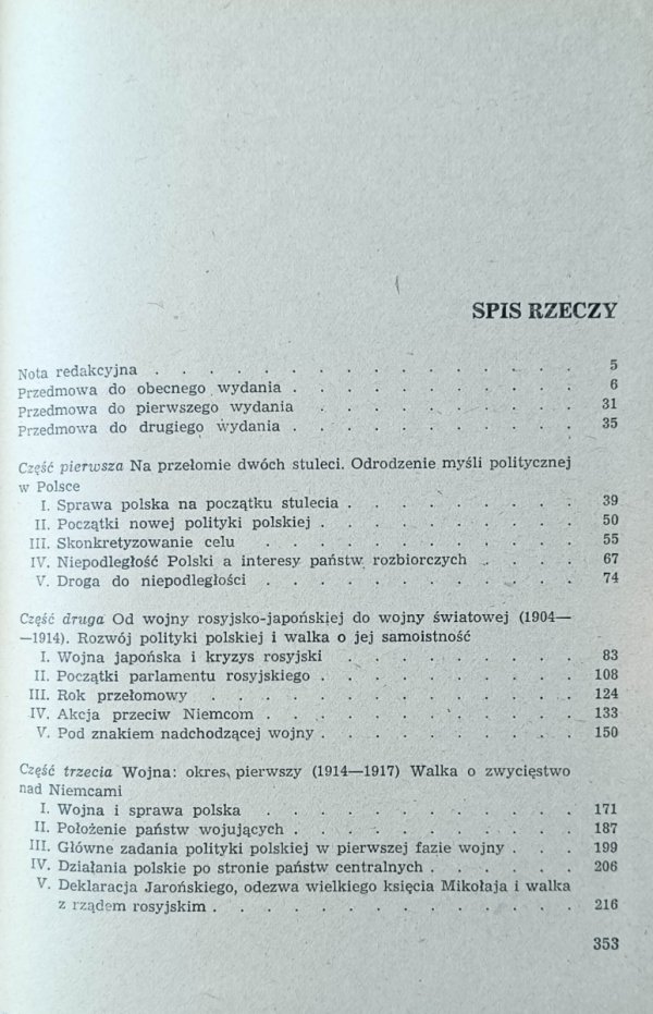 Roman Dmowski - Polityka polska i odbudowanie państwa