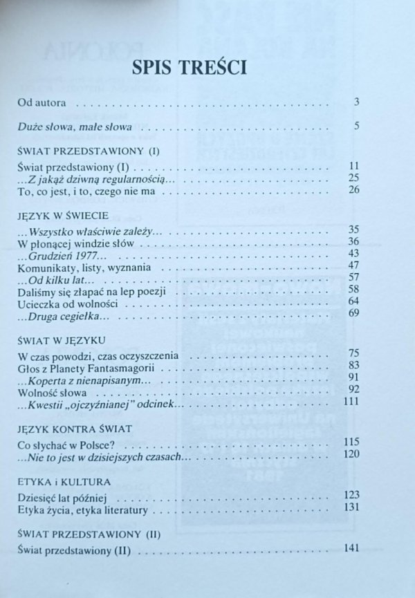 Tadeusz Nyczek Powiedz tylko słowo. Szkice literackie wokół 'Pokolenia 68' - spis treści