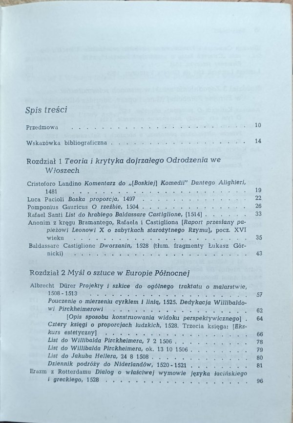 Jan Białostocki - Teoretycy, pisarze i artyści o sztuce 1500-1600