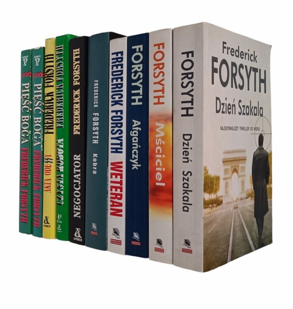 Frederick Forsyth x9 - Dzień Szakala Mściciel Pięść Boga i inne | komplet