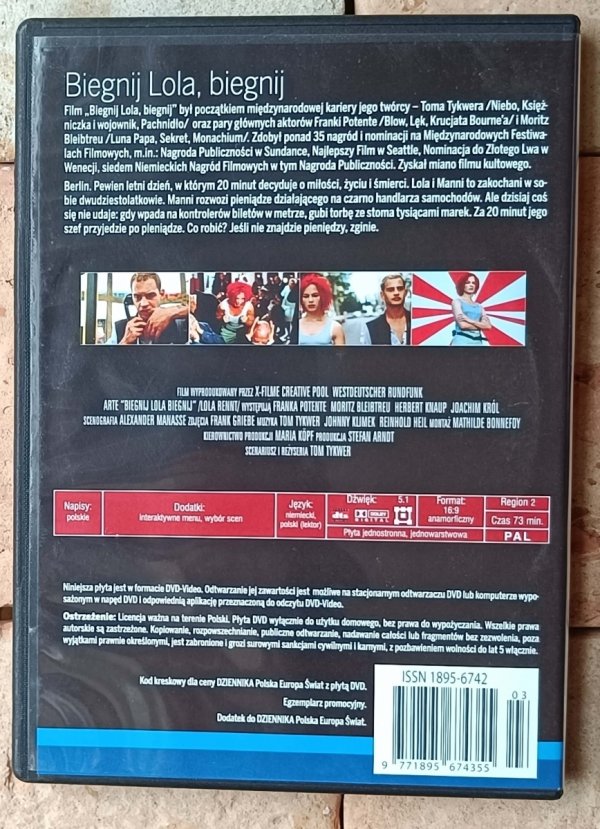 Tom Tykwer • Biegnij Lola, biegnij • DVD - okładka