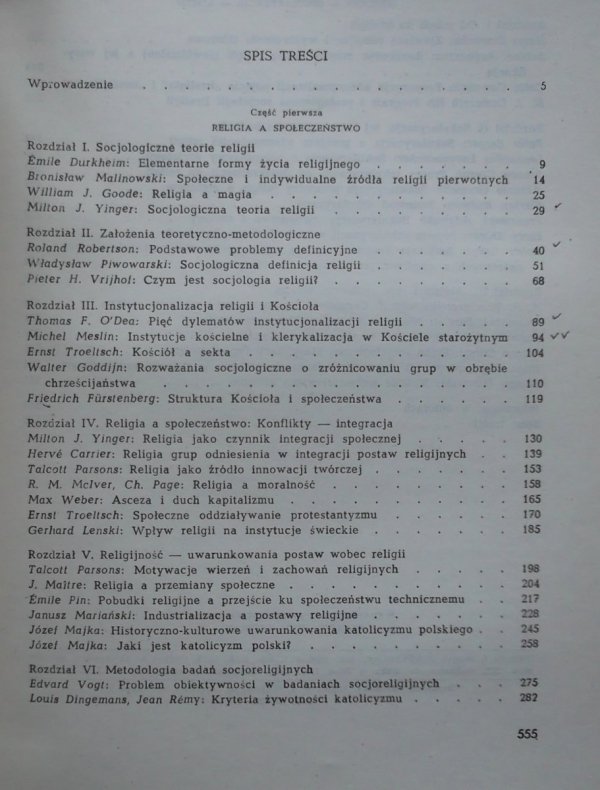 Socjologia religii • Wybór tekstów