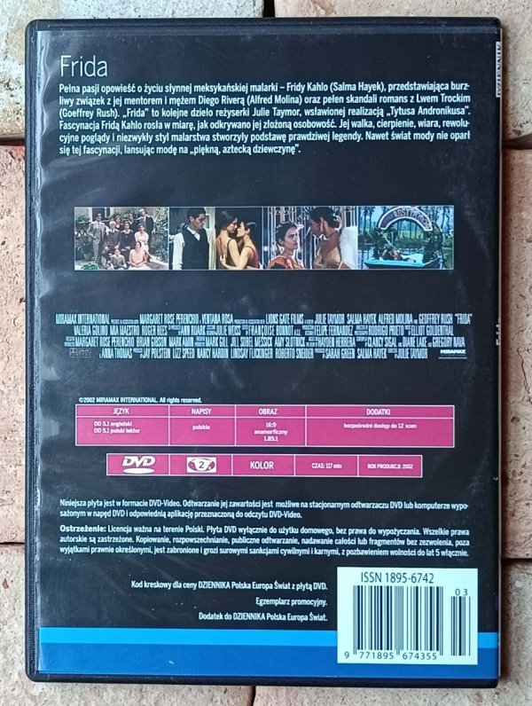 Julie Taymor • Frida • DVD - okładka