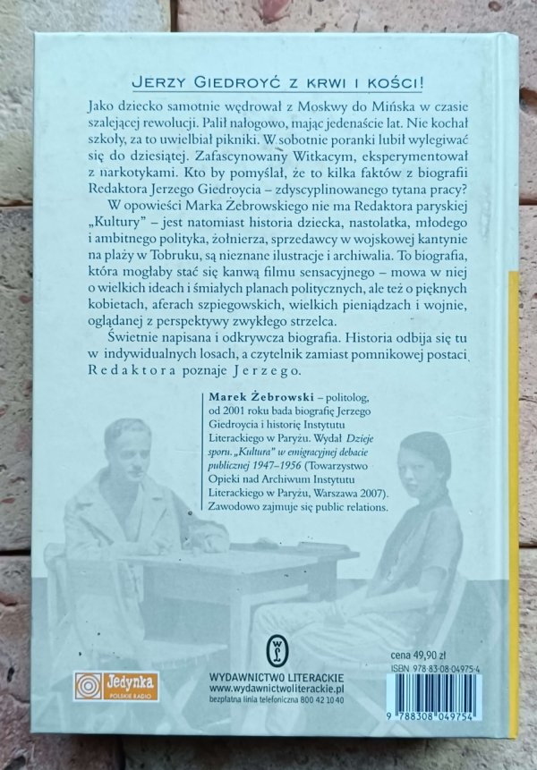 Marek Żebrowski - Jerzy Giedroyć. Życie przed Kulturą  - okładka