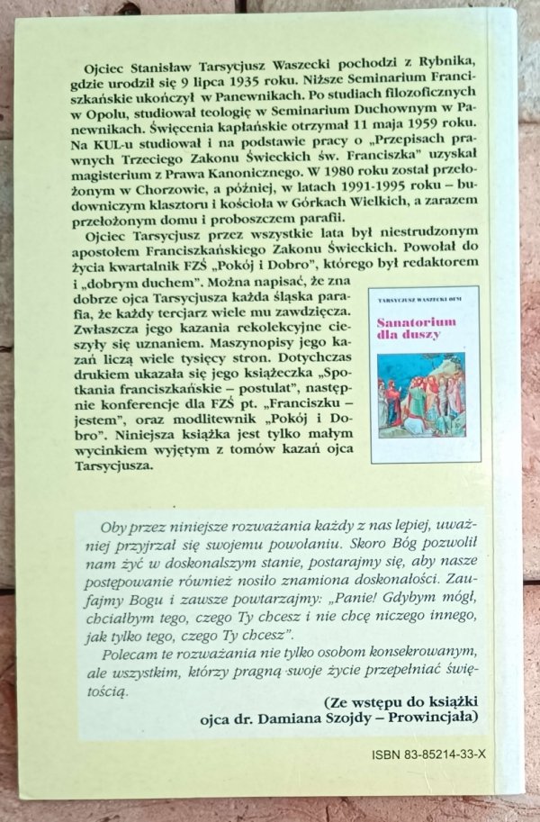 Tarsycjusz Waszecki Umiłować do końca - okładka