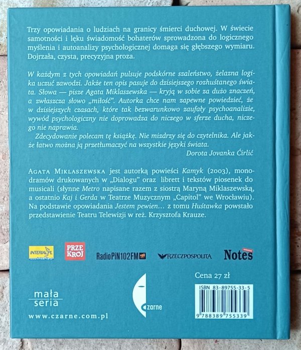 Agata Miklaszewska  Huśtawka - okładka