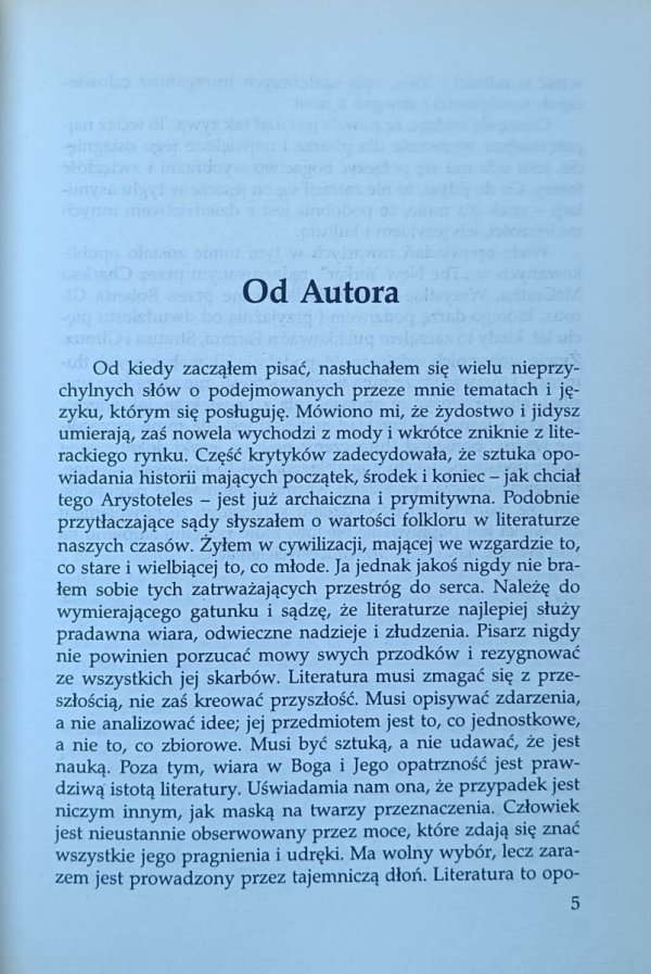 Isaac Bashevis Singer • Zjawa i inne opowiadania [Nobel 1978]