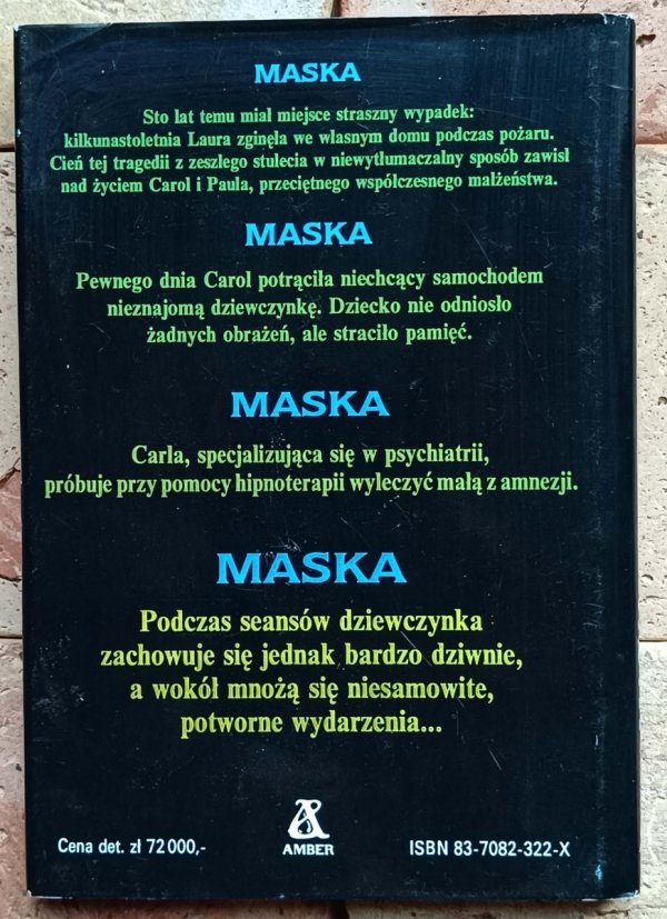 Dean Koontz - Maska - okładka