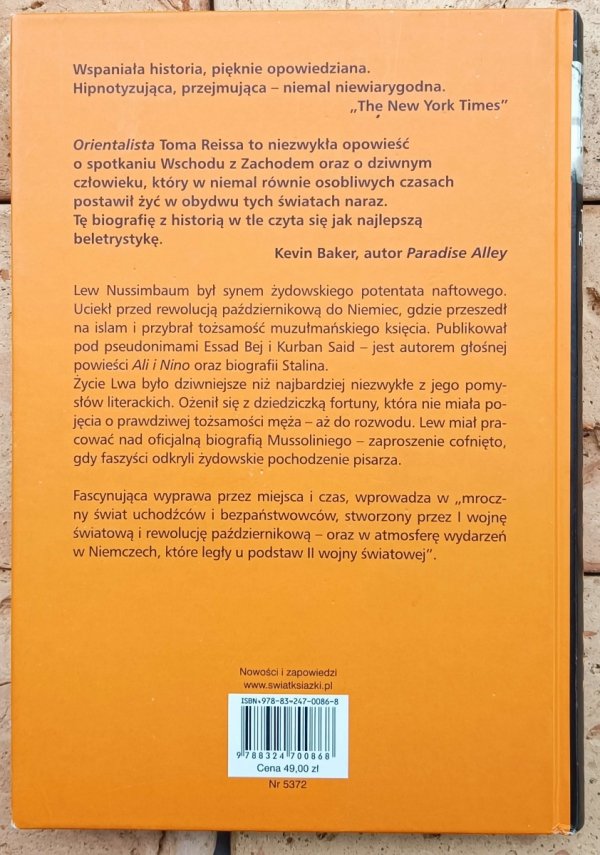 Tom Reiss  Orientalista - okladka