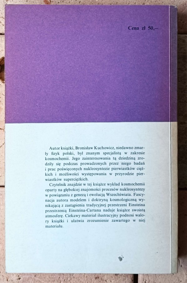 Bronisław Kuchowicz  Kosmochemia - okładka