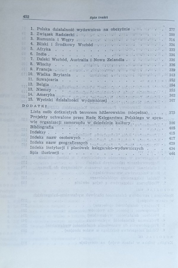 Stanisław Pazyra  Z dziejów książki polskiej w czasie drugiej wojny światowej, spis treści