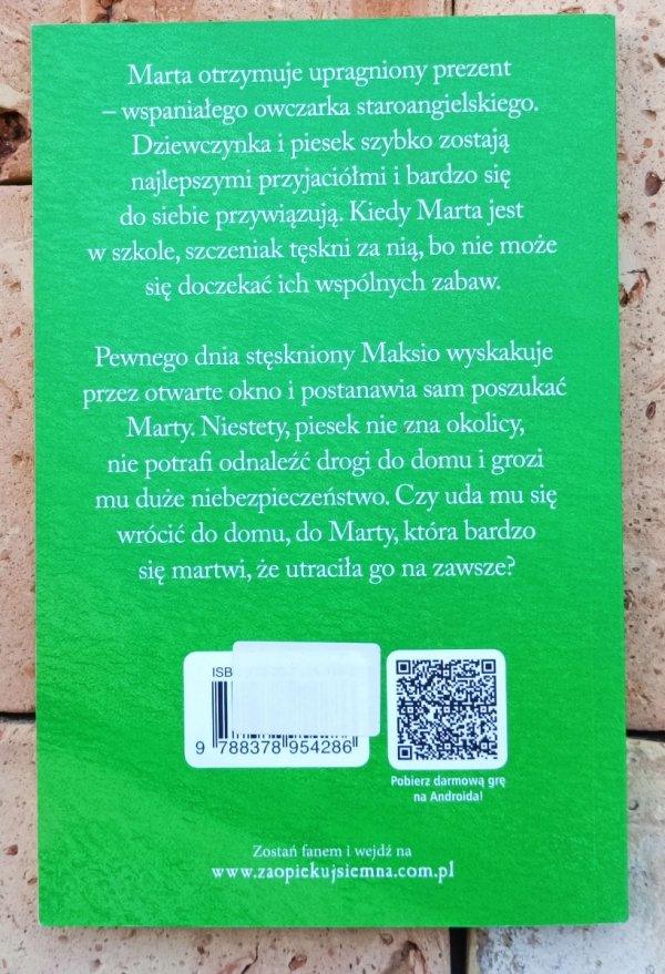 Holly Webb Maksio szuka domu - okładka