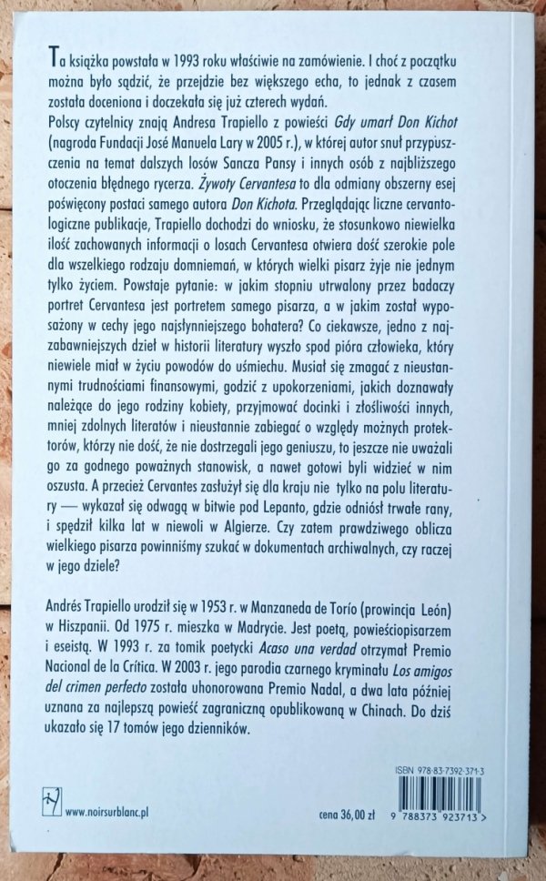 Andres Trapiello  Żywoty Cervantesa. Próba innej biografii - okładka