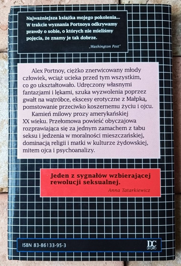 Philip Roth • Kompleks Portnoya - okładka