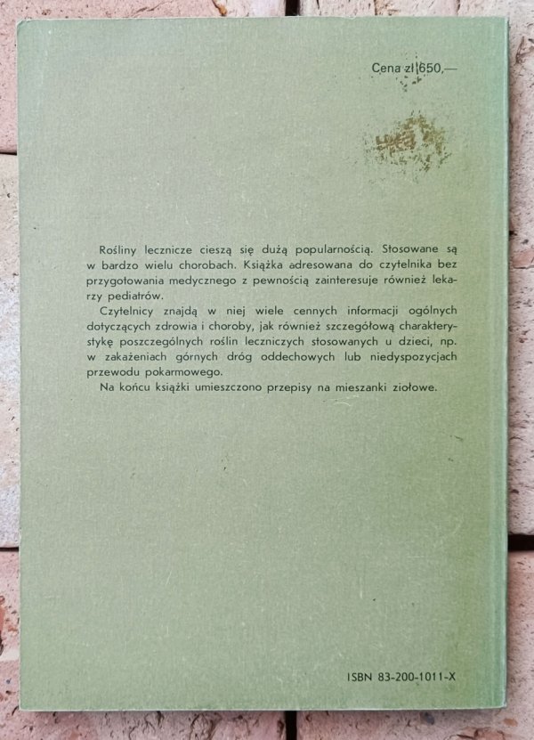 Rośliny lecznicze stosowane u dzieci