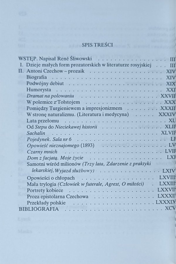 Antoni Czechow • Opowiadania i opowieści. Wybór 