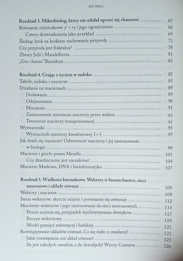 Rafael Lahoz-Beltra Matematyka życia. Modele matematyczne w biologii i ekologii - spis treści