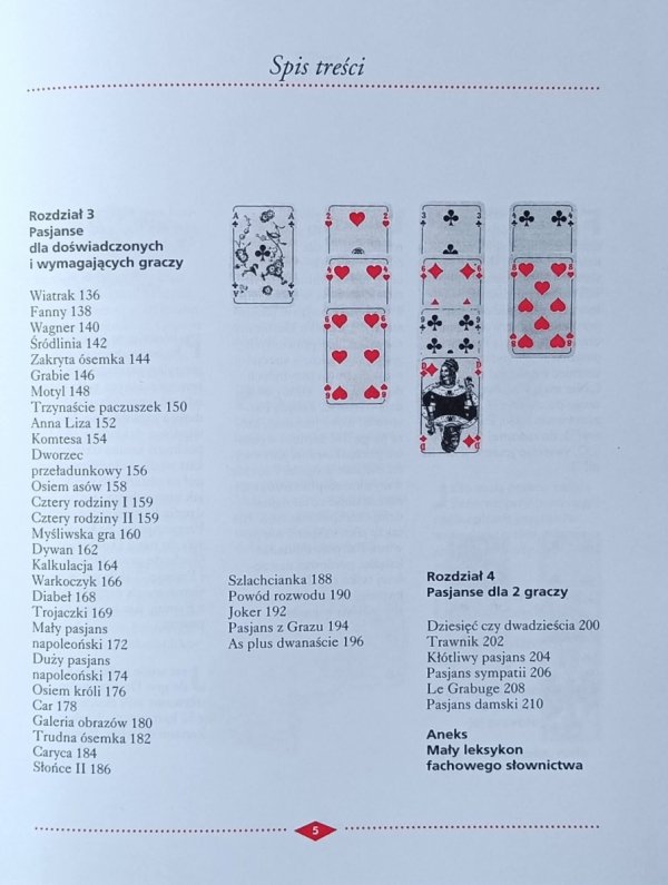 Ursula Von Lyncker Wielka księga pasjansów - spis treści