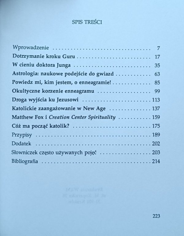 Mitch Pacwa Katolicy wobec New Age - spis treści