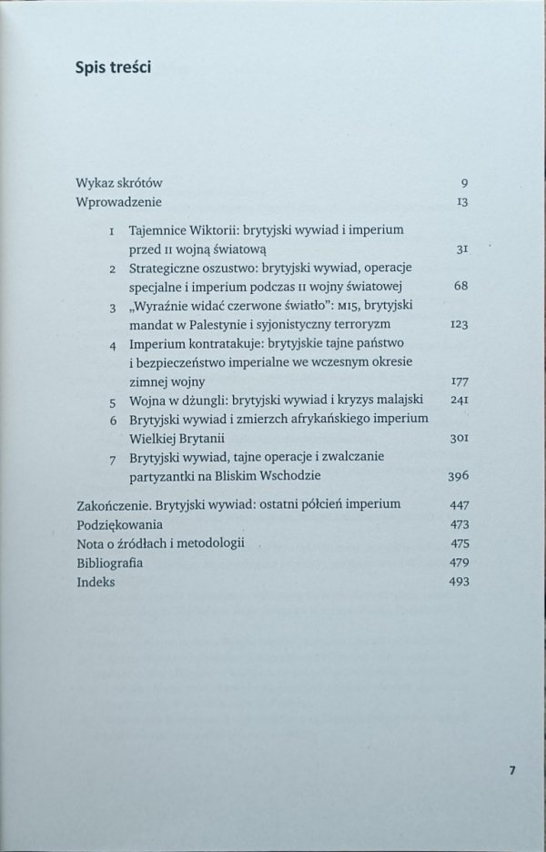 Calder Walton  Imperium tajemnic - spis treści