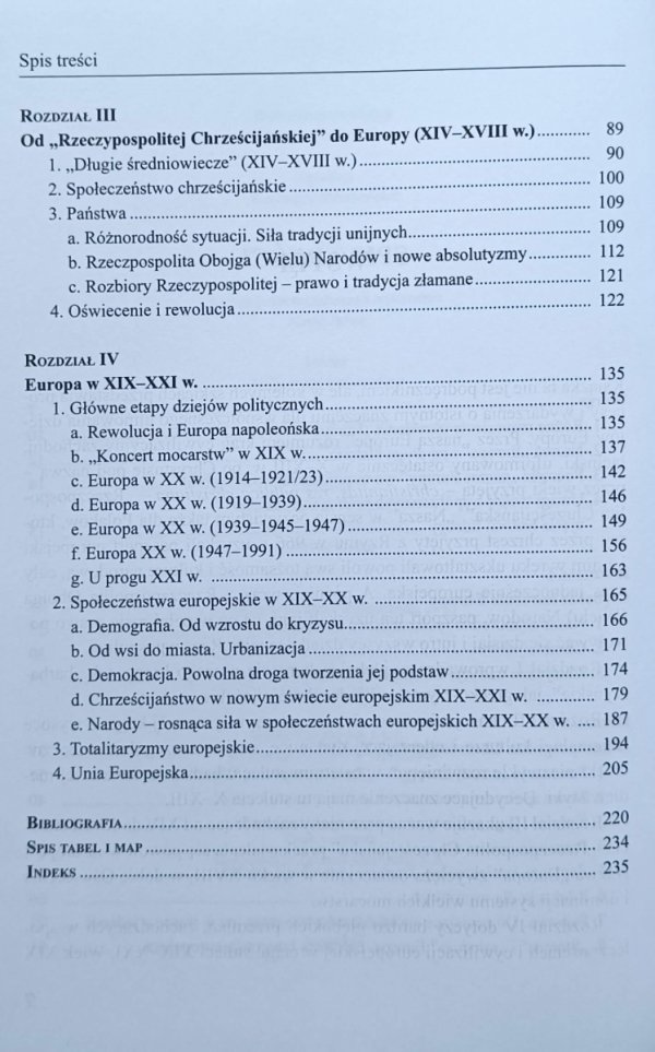 Jerzy Kłoczowski • Nasza tysiącletnia Europa - spis treści