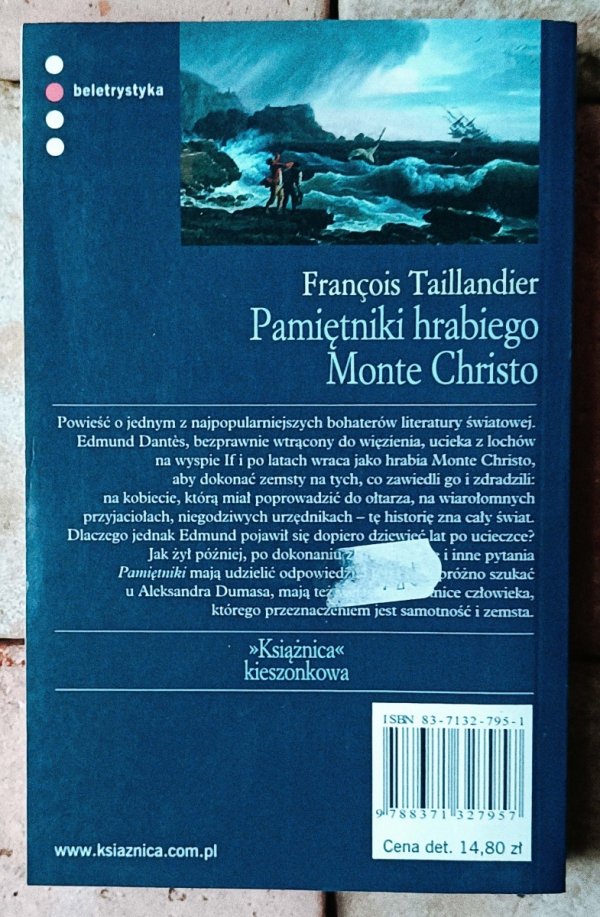 Francois Taillandier • Pamiętniki hrabiego Monte Christo - okładka