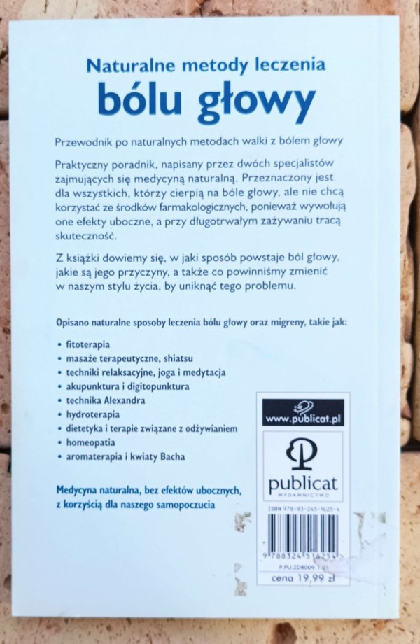 Ramon Rosello  Naturalne metody leczenia bólu głowy - okładka