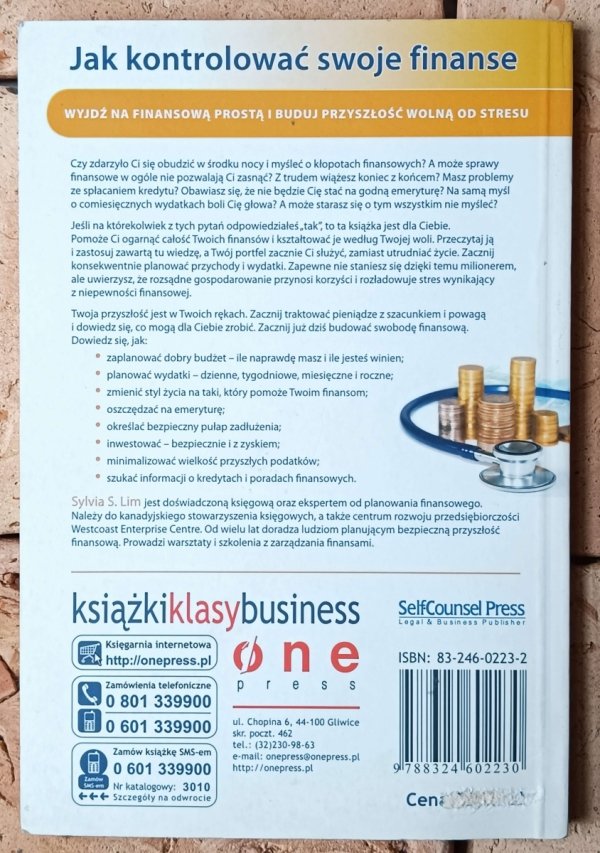Sylvia S. Lim Jak kontrolować swoje finanse - okładka