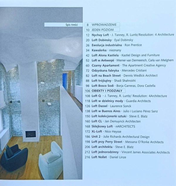 Bridget Vranckx  Lofty. 150 najlepszych pomysłów - spis tresci
